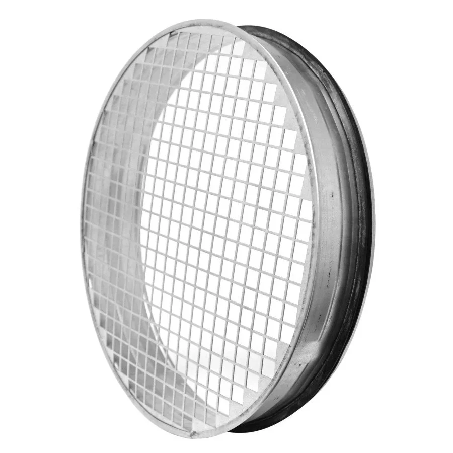 Ändlock med nät och tätning för ventilationskanal (flera diametrar) – 180