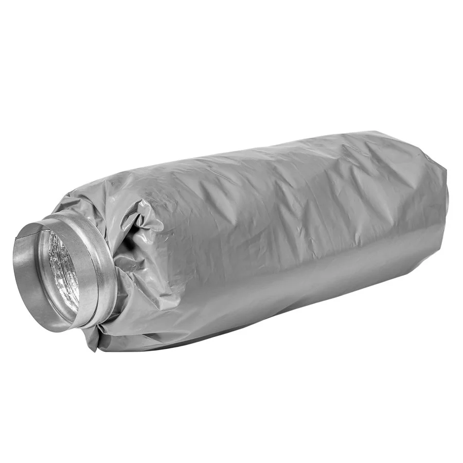 Flexibel ljuddämpare ventilation med 50 mm isolering