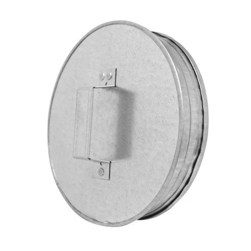 Ändlock / renslock med handtag utan tätning – galvaniserat stål (Ø80–315) – 100