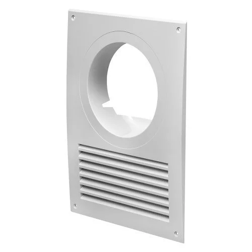 NA Adapter-galler med luftdeflektor – Grilladapter NA10 – Plast 250x180mm - Ø100mm med insektsnät – 200